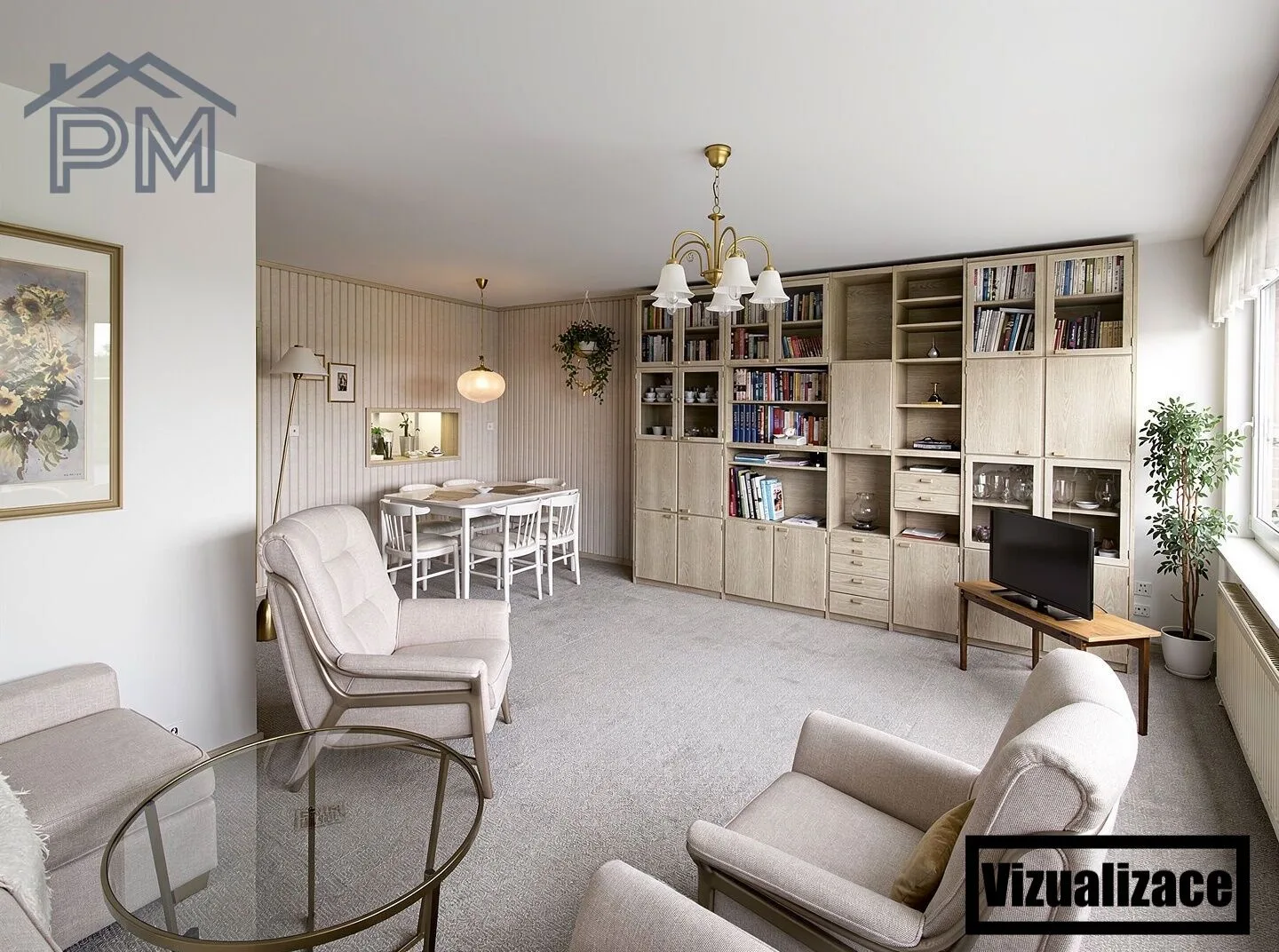 Visualisation: living room after renovation