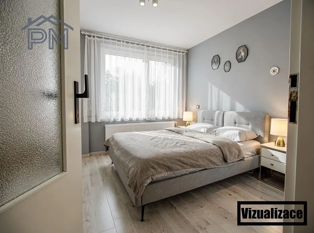 Visualisation: main bedroom after renovation
